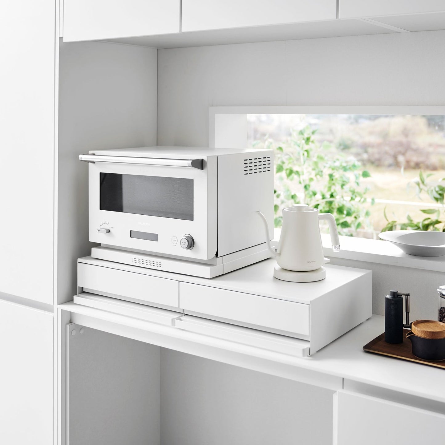 Yamazaki Home · Wide Steel Countertop Drawer with Pull - Out Shelf | socius design in Rochester, MN