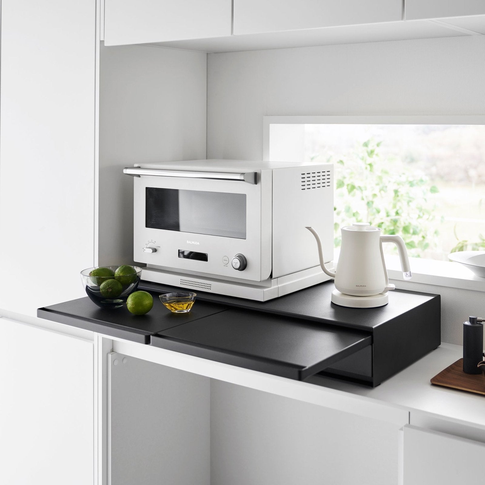 Yamazaki Home · Wide Steel Countertop Drawer with Pull - Out Shelf | socius design in Rochester, MN