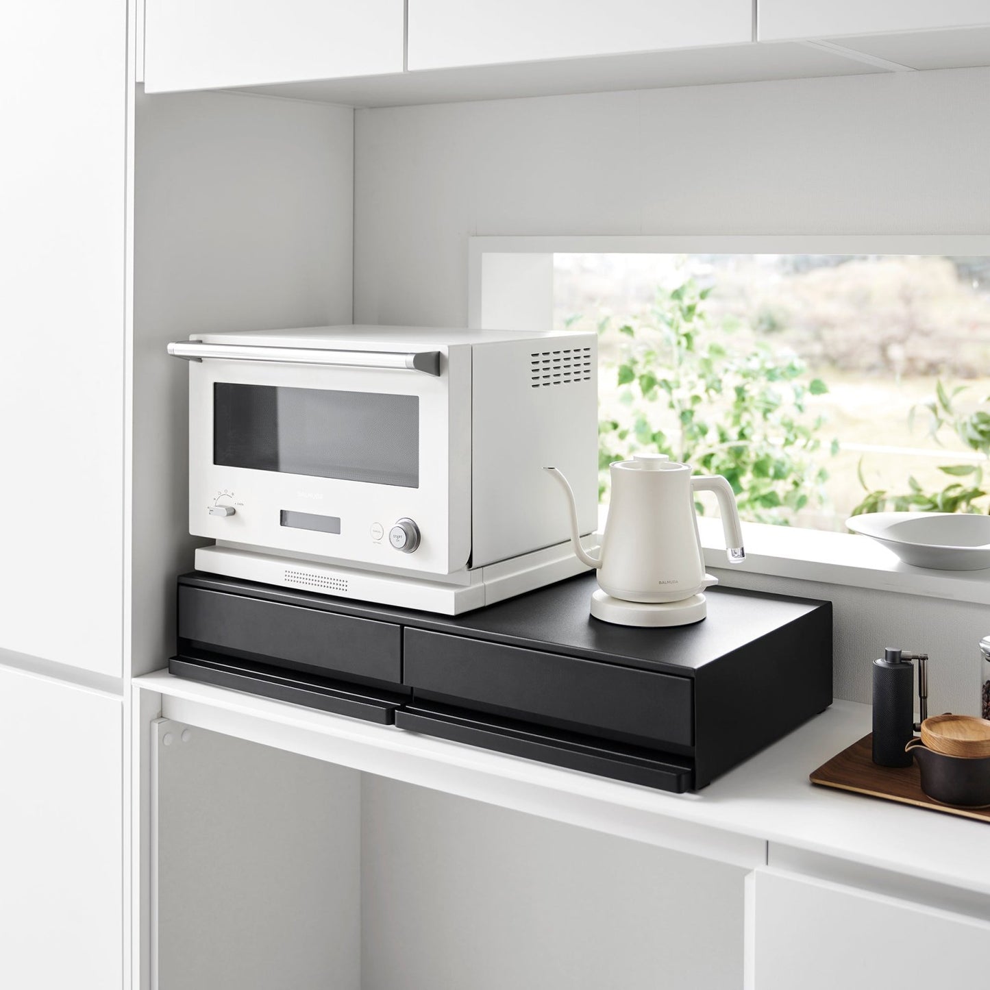 Yamazaki Home · Wide Steel Countertop Drawer with Pull - Out Shelf | socius design in Rochester, MN