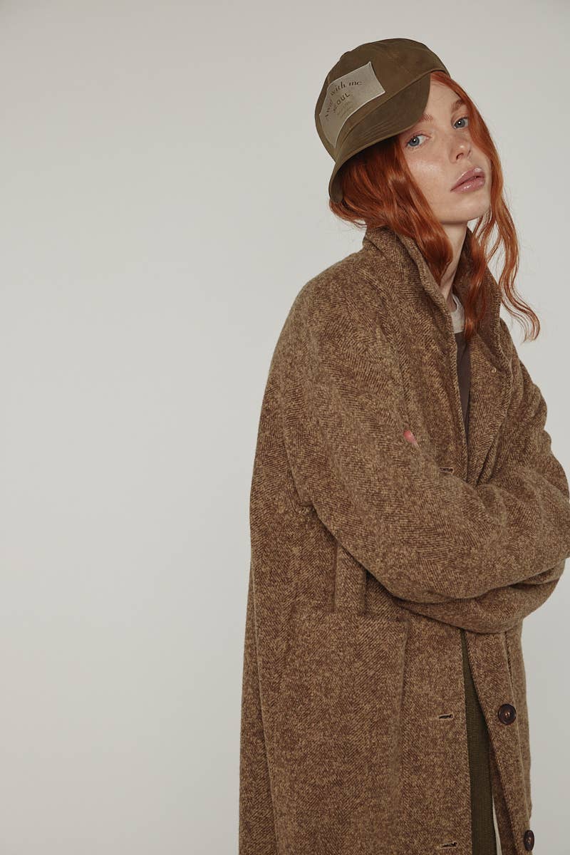 amente · Wool High - Neck Maxi Coat | socius design in Rochester, MN